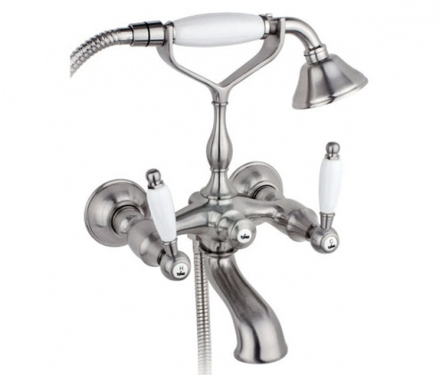 Смеситель для ванны и душа Timo Ritz 0144Y-1 Silver, матовый хром