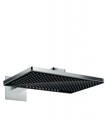 Верхний душ Hansgrohe Rainmaker Select 460 2jet с держателем 24005600, черный/хром