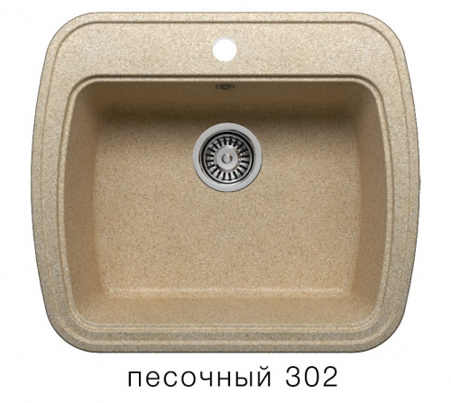 Кухонная мойка Polygran F-11 песочный, 57х50х21