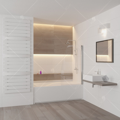 Шторка на ванну распашная маятниковая RGW SC-36 80х150 прозрачное 01113608-11