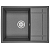 Мойка для кухни Granula GR-6501, 65x50 графит