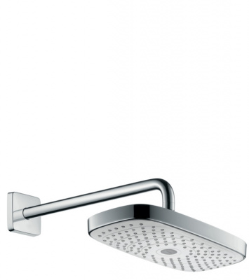 Верхний душ Hansgrohe Raindance Select E 300 2jet с держателем 27385400, белый/хром