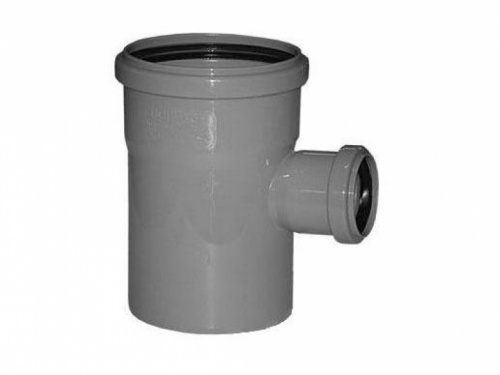 Тройник внутренний двухраструбный Polytron Comfort 110x50/87,5, серый