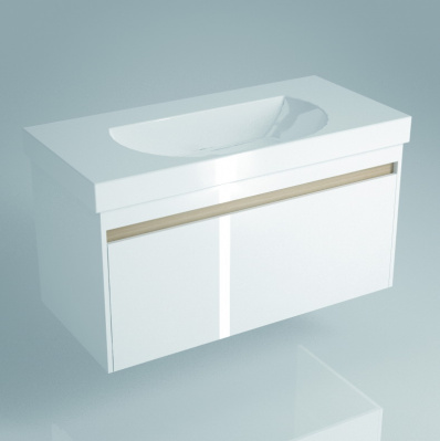 Тумба под умывальник Kerama Marazzi Buongiorno BG.100.1+1\WHT, белый