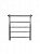 Водяной полотенцесушитель ТЕРА Классика с полкой 500x600