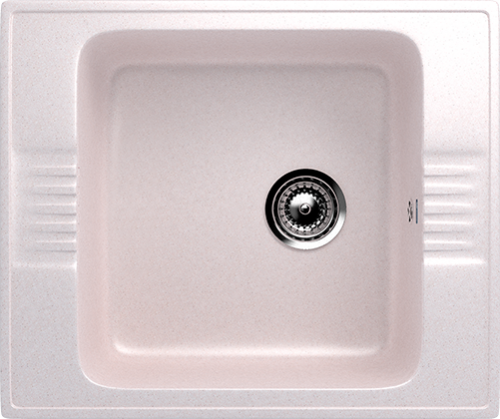 Кухонная мойка Ulgran U-204 58,5x49,5x19, светло-розовый