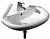 Рукомойник Jika Olymp 45 1661.2 угловой, белый
