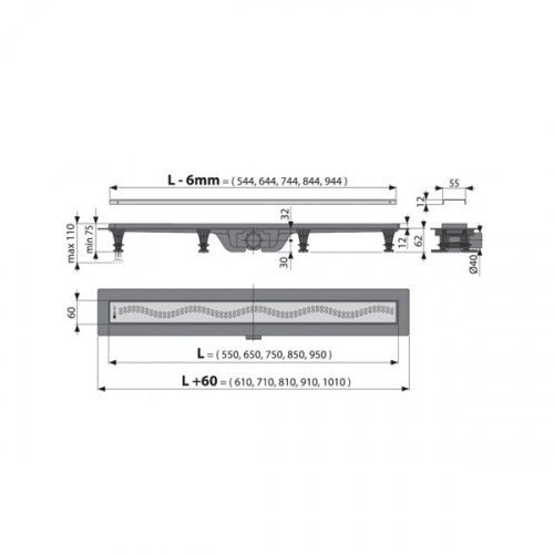 Душевой лоток AlcaPlast Simple APZ8–850M